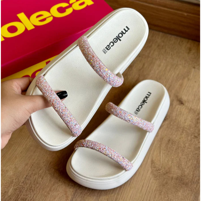 Sandália Feminina Confortavel Moleca 5469118