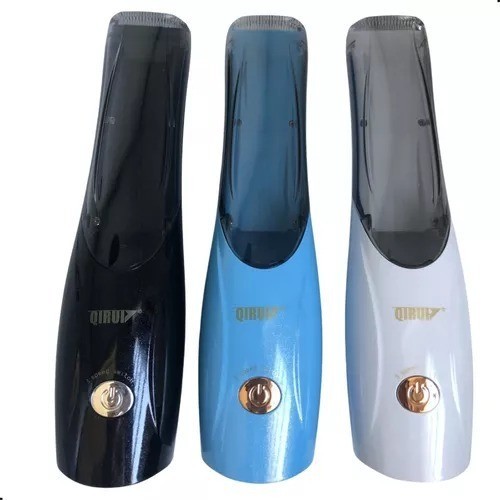 Maquina Cortar Cabelo Aspira Sucção Sem fio Turbo 2 Pentes QR-887