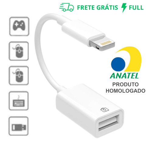 CABO OTG USB COMPATÍVEL COM IOS