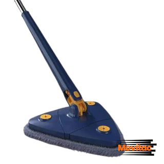 Esfregão Mop Triangulo De Limpeza Ajustável Giratório 360° Rodo Multiuso Lava E Seca