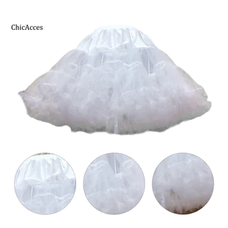 Soft Lining Petticoat Tutu Bustle Elegant High Waist Gauze Skirt Accessory for Women Perfect for Daily Wear and Special Occasions