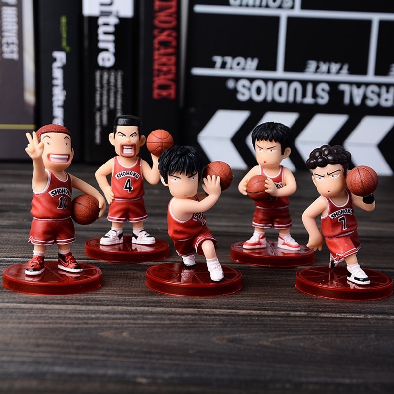 Modelo De Personagem Plástico Grand Slam Dunk Anime Estátua 7cm Adequada Para Brinquedos De Aniversário Crianças
