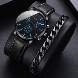 Relógio de Genebra Relógio de Moda Masculino Cinto de Quartzo