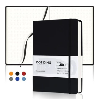 A5 Bullet Dotted Journal Planner 100 GSM Capa Dura De Tecido 160 Páginas Dentro Do Bolso School & office Caderno Bujo Papelaria