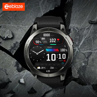 [O Novo 2024] Zeblaze Stratos 3 Premium GPS Smart Watch Ultra HD AMOLED Display Embutido Chamadas Telefônicas Bluetooth Hi-Fi