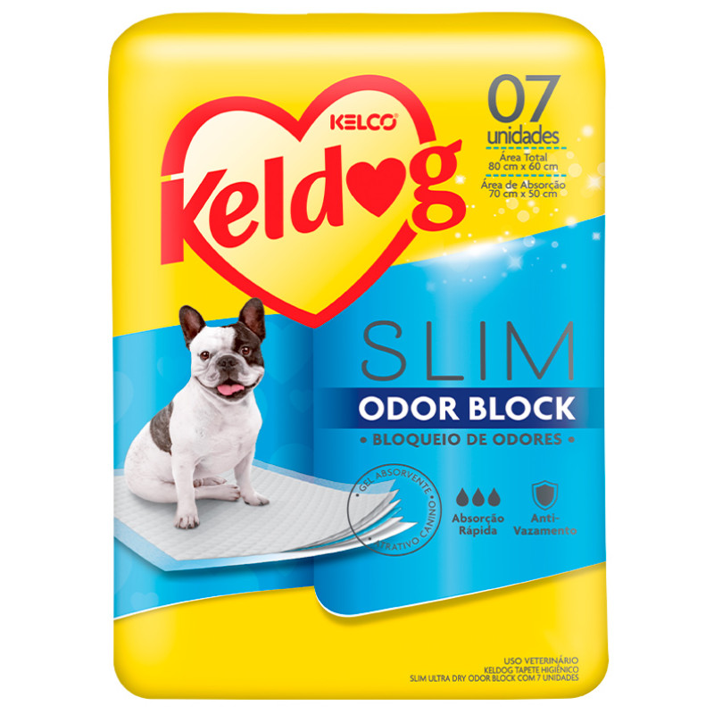 Keldog Tapete Higiênico Slim Ultra Dry Odor Block - 7 un
