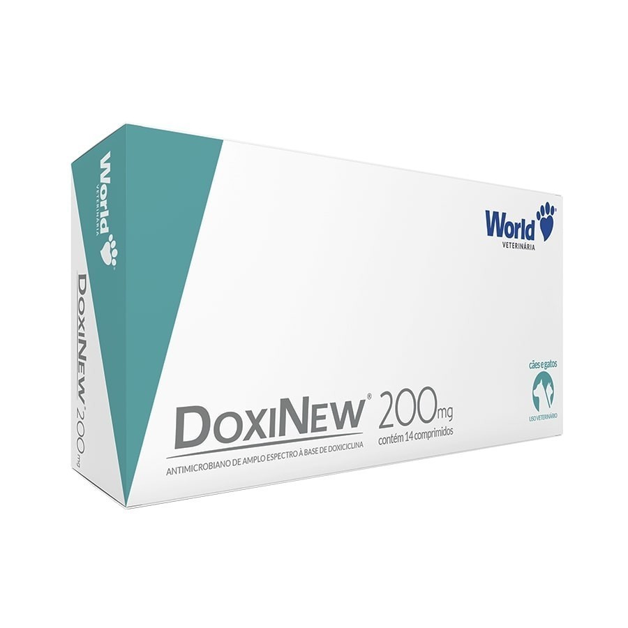Antimicrobiano Doxinew 200 mg - World Vet
