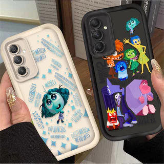 Para Samsung A73 A72 A71 A70 A55 A54 A53 A52 A52S A51 A50 A35 A25 A34 A33 A32 4G 5G Disney Inside Out 2 Capa De Silicone Líquido Fosco Macio Traseira Com Cobertura Total