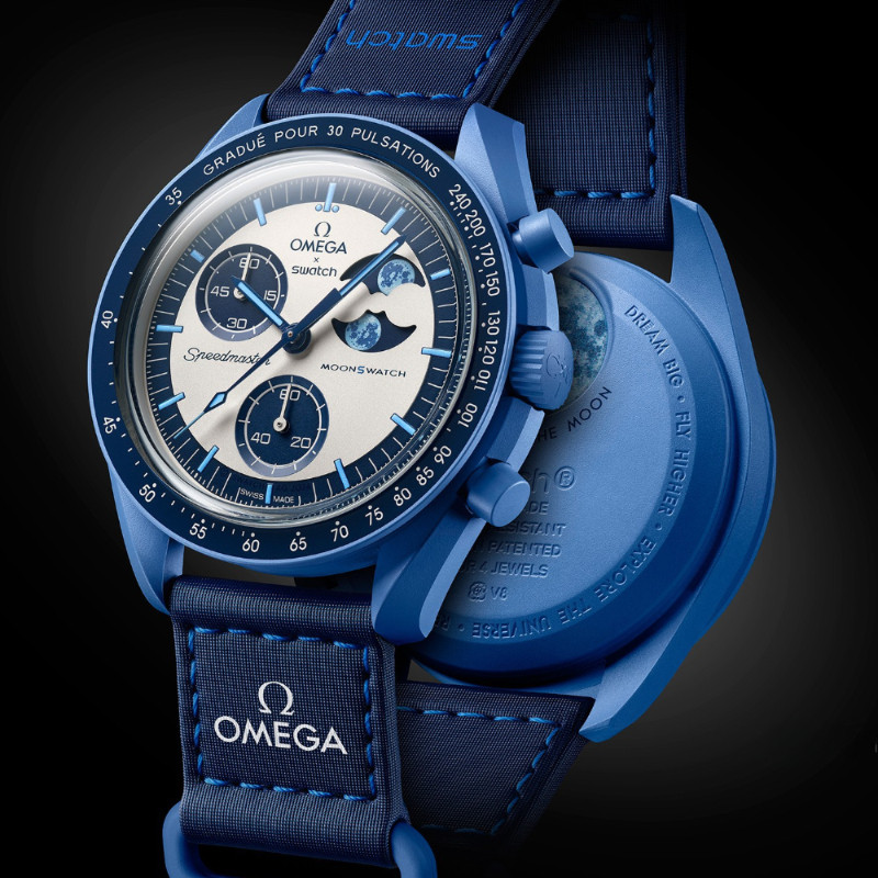 Relógio Esportivo Super Blue Moon Homem Lua Azul Com Caixa Quartzo 42mm