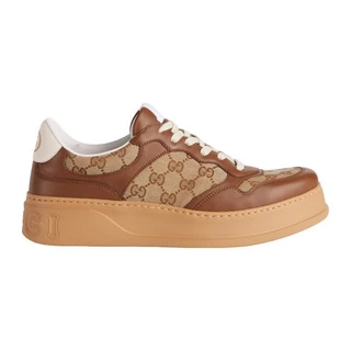 G ucci 2024 novos sapatos masculinos clássicos casuais marrom GG impressão emendado lace up esportes 6OTW