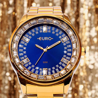 Relógio Euro Feminino Stones Dourado - EU2039KB/4A