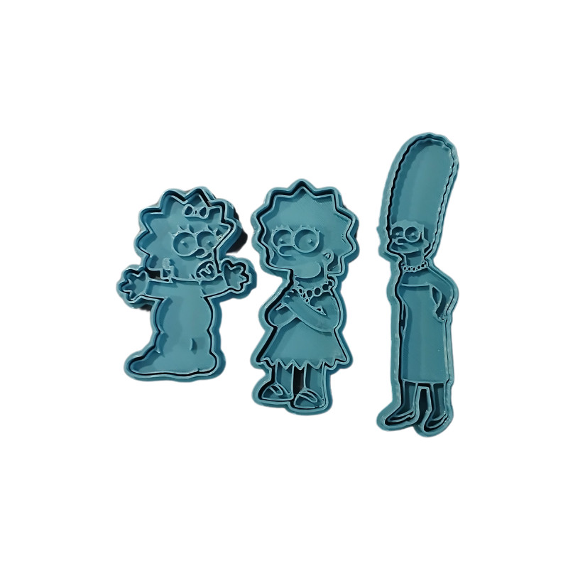 Kit 6 Cortadores Marcadores Os Simpsons Pasta Cookie Massinha | Shopee ...