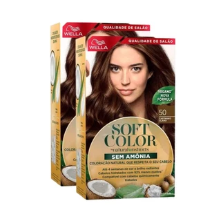KIT DUO Soft Color Coloração Castanho Claro 50