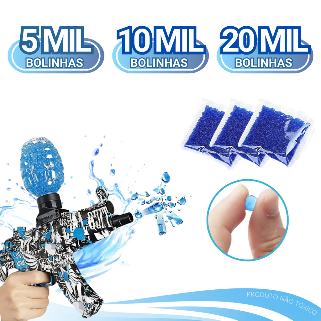 Kit 5 10 20 Mil Bolinhas De Gel Munição Refil Bolas Orbeez Para Arma ...