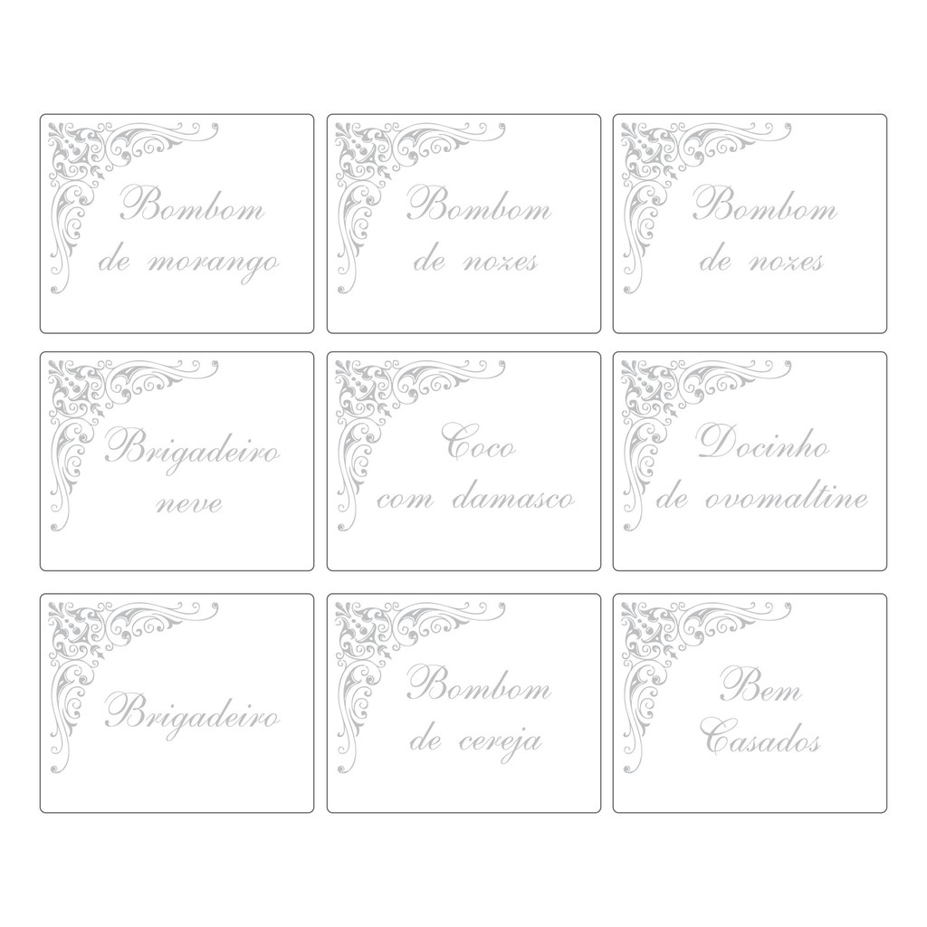 24 Plaquinhas de Identificação Buffet Transparente 4x5cm | Shopee Brasil