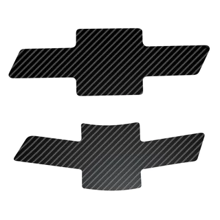 Par Adesivo Emblema Fibra Carbono Cruze Hatch Sedan 16 a 19