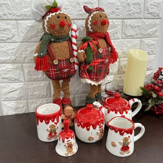 Caneca de Cerâmica Biscoito Ginger de Natal Gingerbread