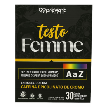 Testo Femme C/30 Cápsulas - Prevent Pharma | Shopee Brasil