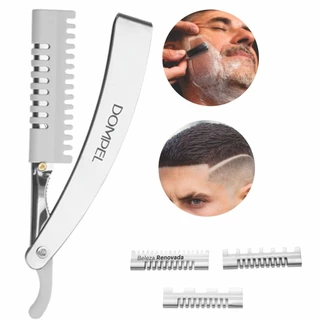 Navalha Profissional Retrátil P/ Desfiar Cabo Inox P/ Barba em Oferta na Shopee