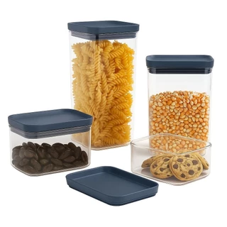 Kit Potes Herméticos Organizadores Electrolux Experience 6 Un Empilhável Modular em Oferta na Shopee