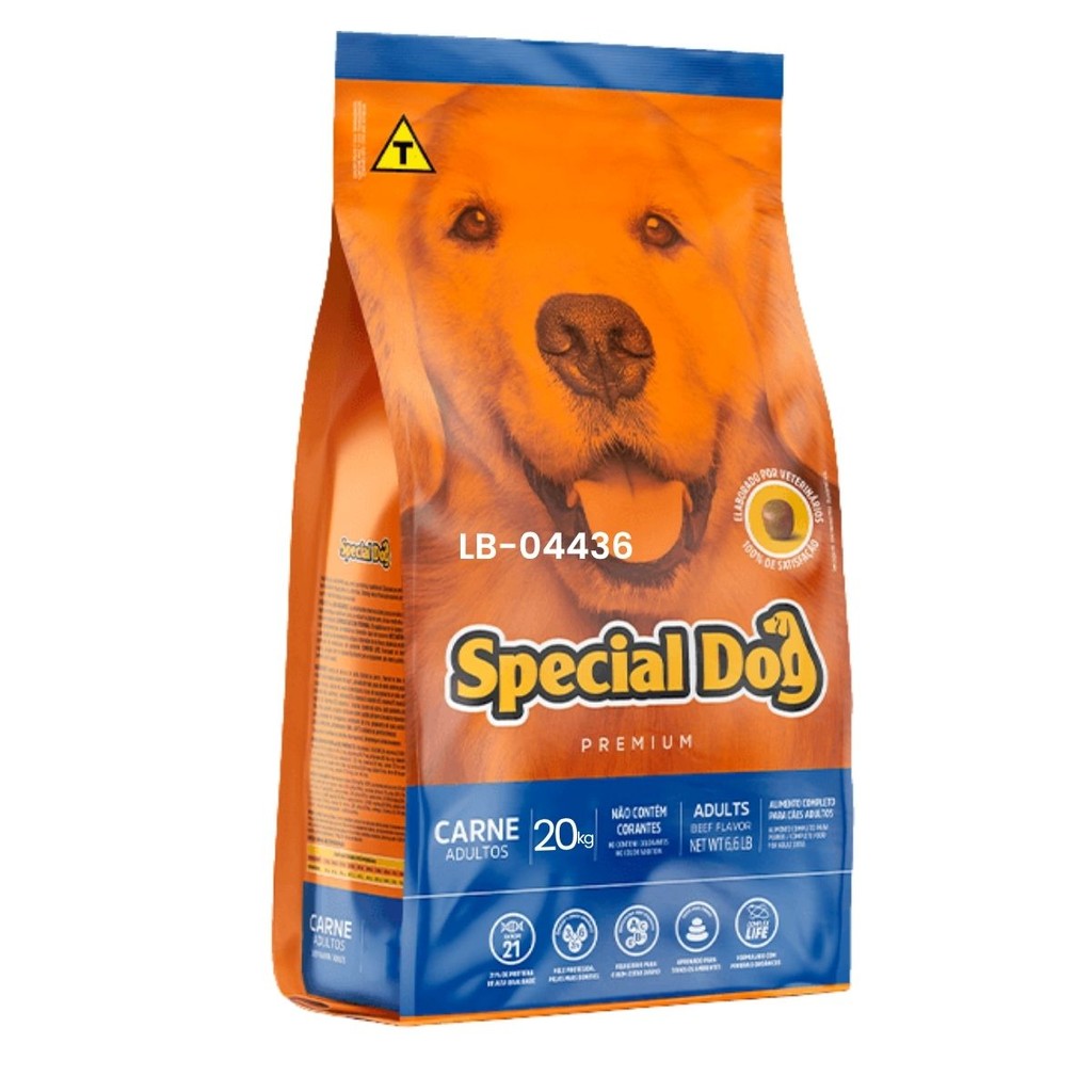 Ração Special Dog Adultos Sabor Carne 20 kg