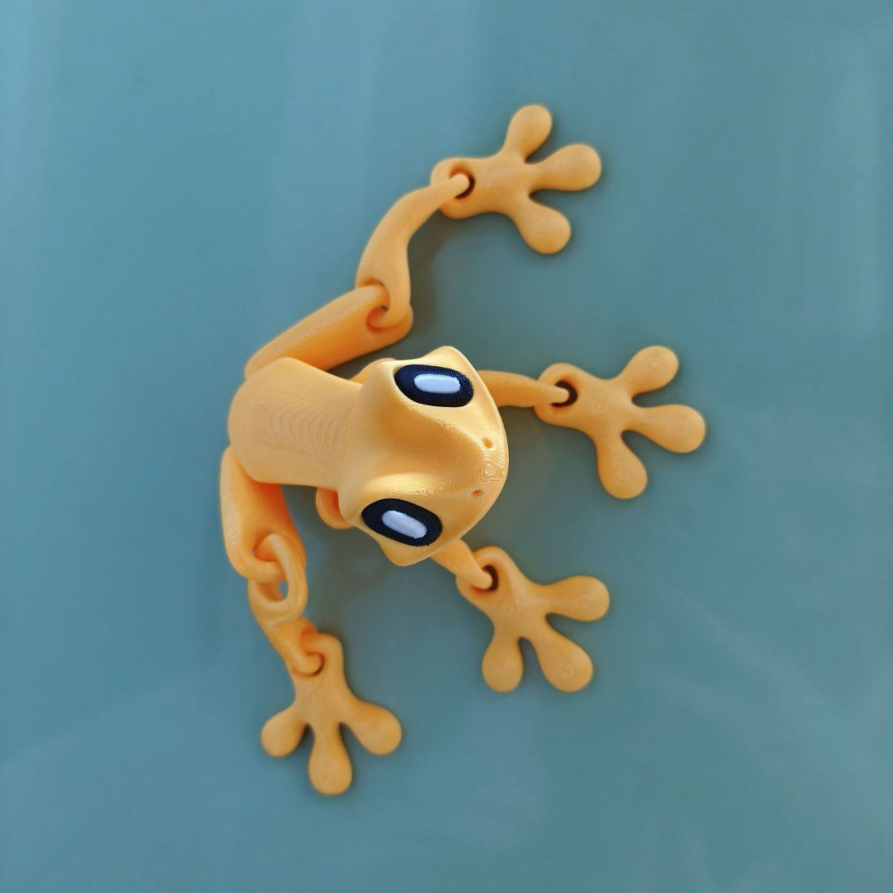 Brinquedo De Geladeira De Sapo Magnético Impresso Em 3D