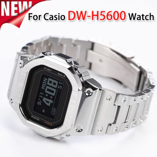 MOD Kit Caixa Metálica Para Relógio Bezel Band Strap Pulseira De Aço Inoxidável Compatível Com Casio Men's For DW-H5600