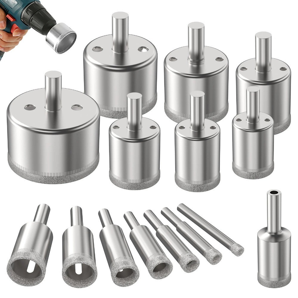 Brocas Diamantadas Serra Copo Vidro Granito Ceramica