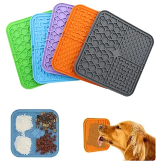 Comedouro lambedor interativo Tapete De Lamber Ração Úmida Para Cachorro Gatos Pet