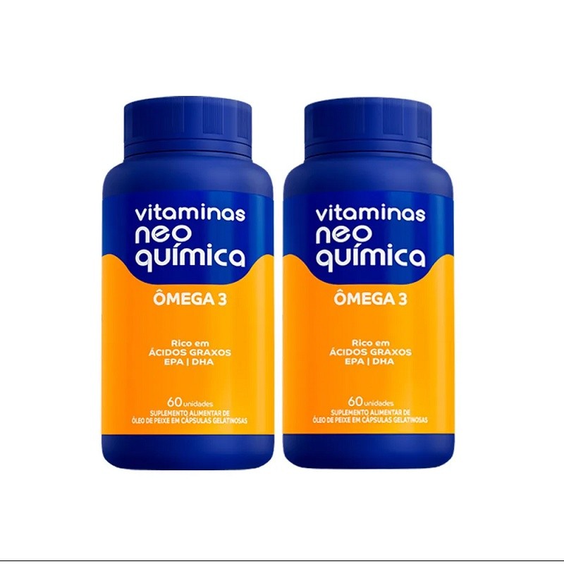 02 Ômega 3 EPA/DHA 60 comprimidos Neo Química
