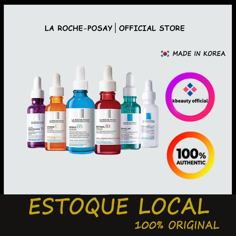 2024 Nova Sérum Retinol B3 da La Roche Posay Concentrado de Retinol, reduz visivelmente as rugas, vitamina C natural para o rosto, ácido hialurônico, reafirmante, 30ml.