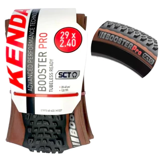 Pneu Aro 29 x 2.40 Kenda Booster Pro Faixa Marrom de Kevlar Próprio Para Tubeless Tecnologia SCT