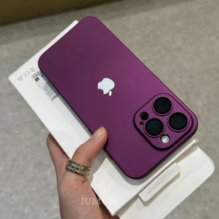 Capa protetora Original para telefone celular Ultra-Thin pc Vermelho iPhone 15 14 13 12 11 16 Pro Max Frosted Craf