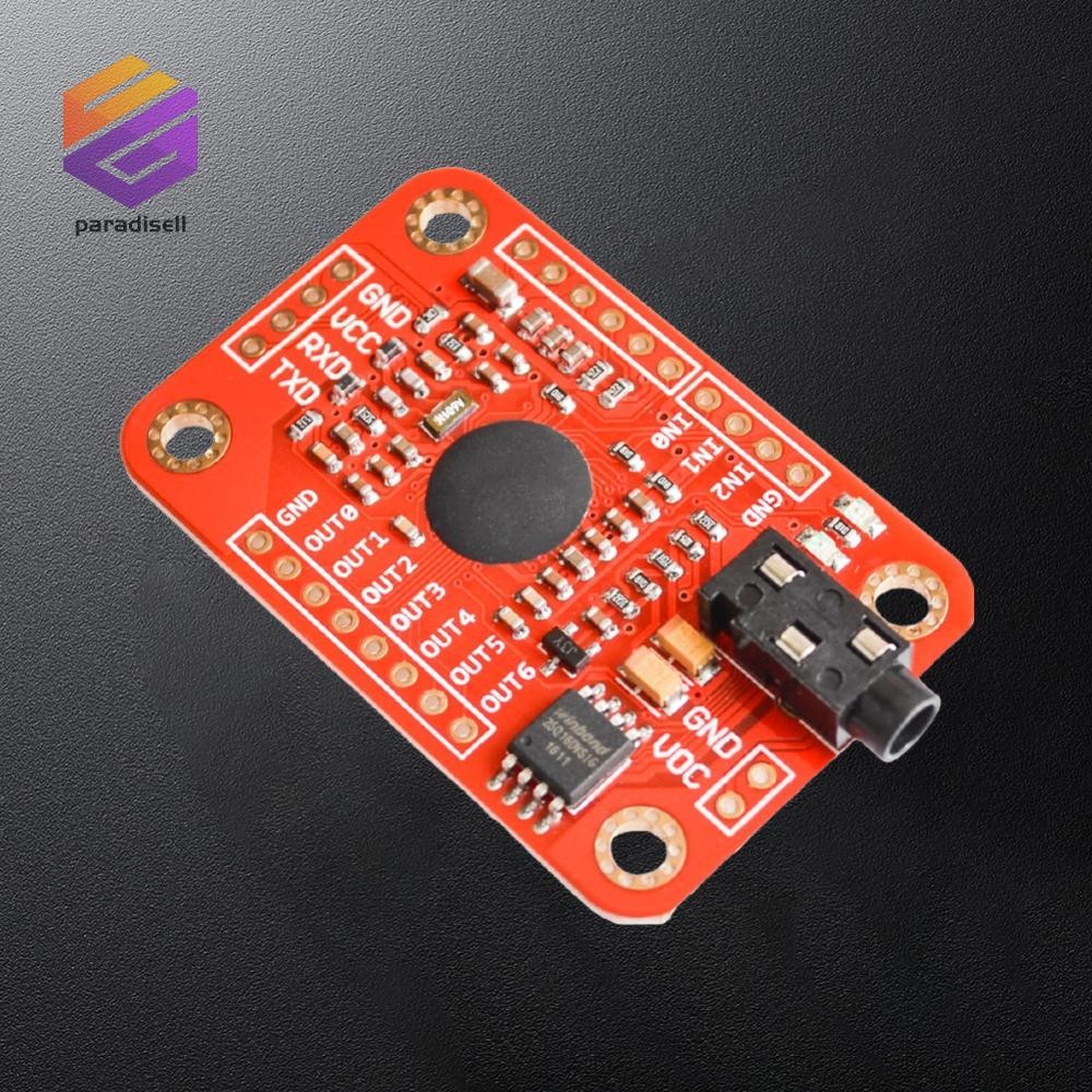 [paradise11 . br] Módulo De Reconhecimento De Voz V3 Velocidade DC 4.4-5.5 Placa De Som Para Arduino