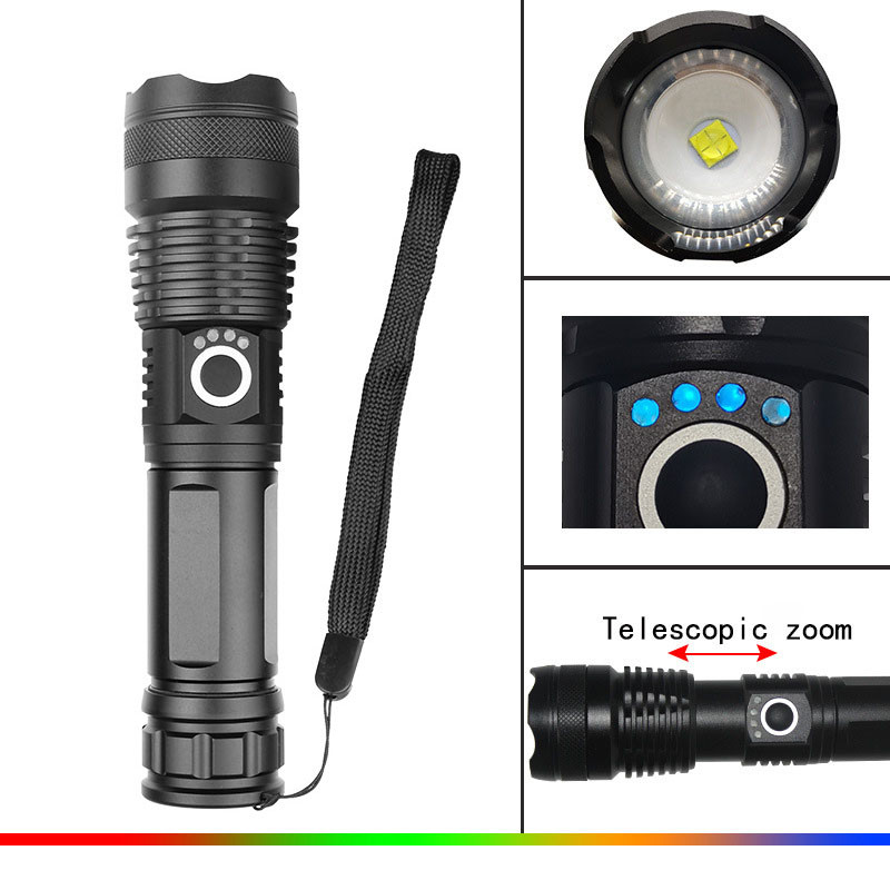 T9 Lanterna Led Recarregável Tática Mais Forte Do Mundo Potente Sitio Fazenda Entrega rápida