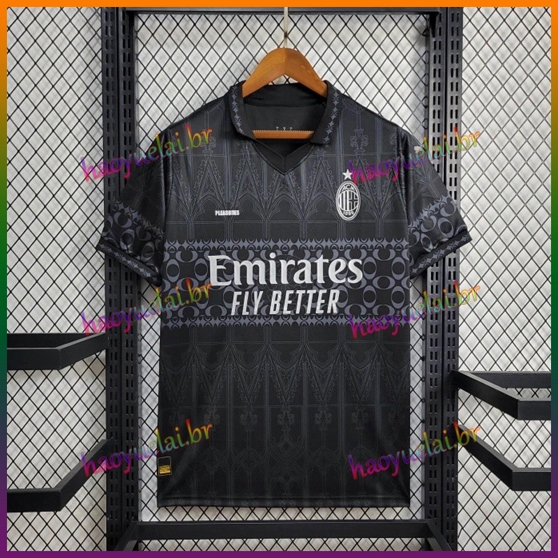 Camisa da equipe masculina 23/24 Futebol Preto AML