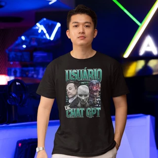 Camiseta Básica Openai Meme Usuario Chat Gpt Programador Zoeira