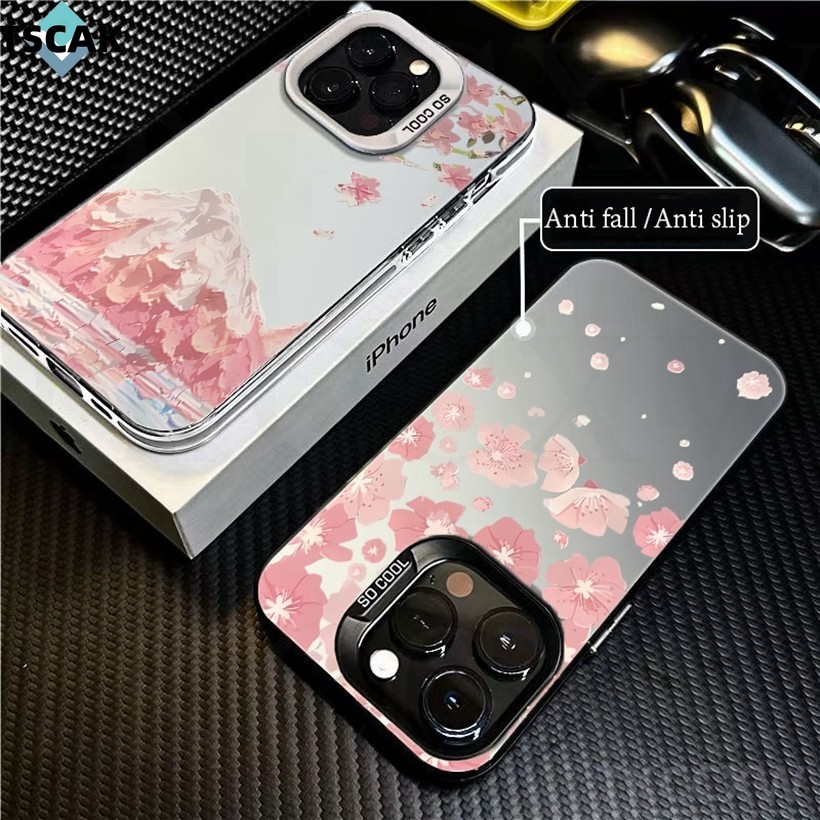 Rosa Retro Romance Flores Frescas Caso De Telefone Para iPhone 16 15 14 ...