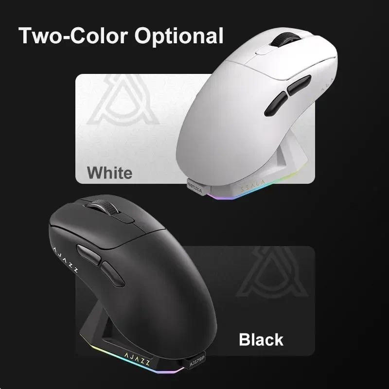 AJAZZ AJ179 PRO 8Khz Mouse Bluetooth Sem Fio PAW3395 Com Doca De