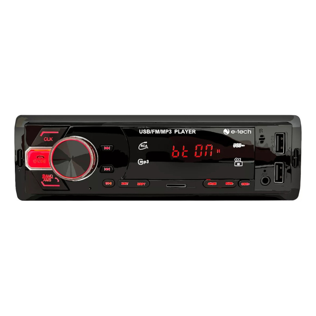 Som Automotivo Light E-tech Imports 2 Usb Bluetooth Usb Carregador ...