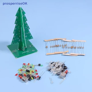 [newpros] Árvore De Natal Colorida 3D LED Luzes De Água Piscante Kit Eletrônico De Peças De Produção DIY [pubr]