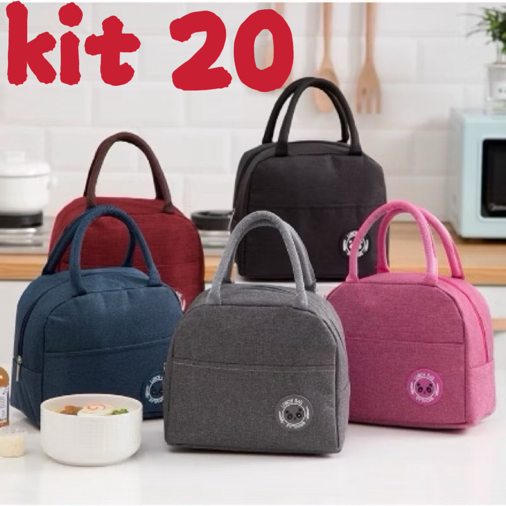 Kit 20 Bolsa Térmica Portátil Com Isolamento Térmico De Desenho fang
