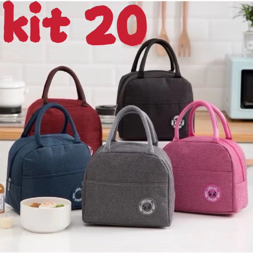 Kit 20 Bolsa Térmica Portátil Com Isolamento Térmico De Desenho fang