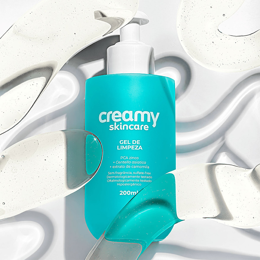 Kit Creamy Skincare Gel de Limpeza Ácido Mandélico Calming Cream