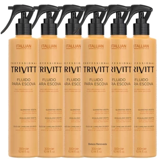 Kit 06 Fluidos Para Escova Protetor Térmico 300Ml em Oferta na Shopee