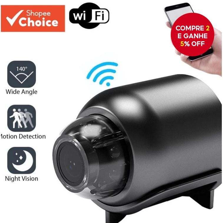 Câmera Super CCTV Sem Fio 140 Graus Grande Angular WIFI IP Movimento De Segurança