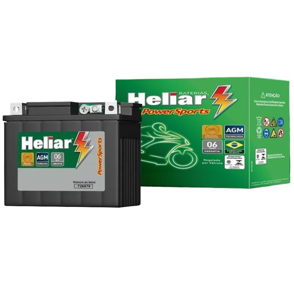 Bateria Heliar HTZ6L Moto Honda PCX150 DLX/ SPORT 2013 a 2024 | Shopee ...