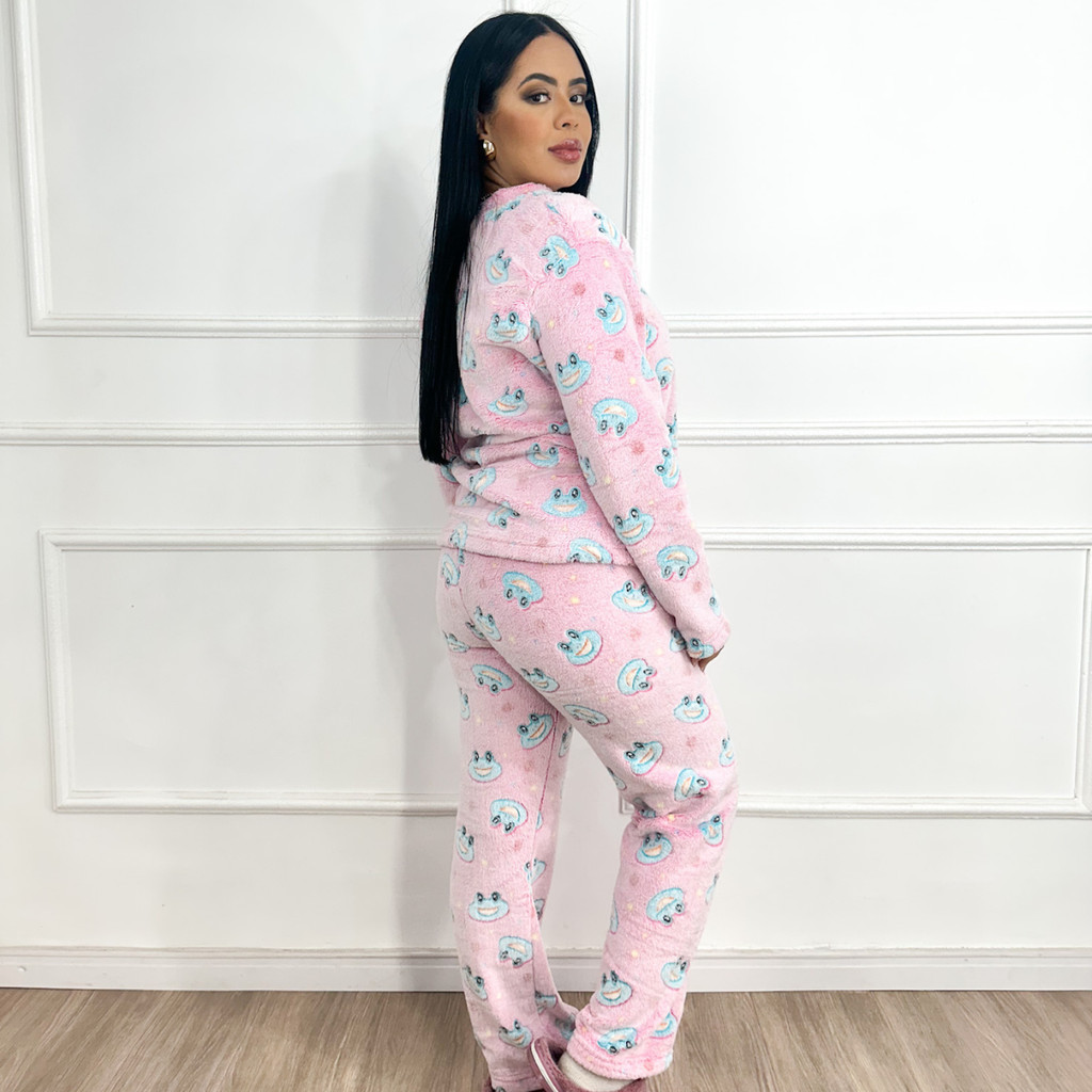 Pijama Feminino Inverno Ultra Soft Estampas Variadas | Shopee Brasil