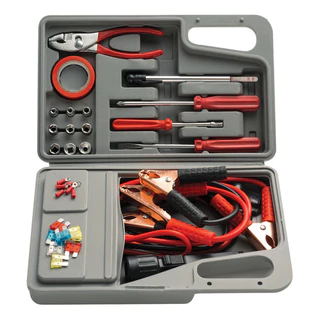 Maleta De Ferramentas Automotiva 32 Pçs Kit Emergência Carro