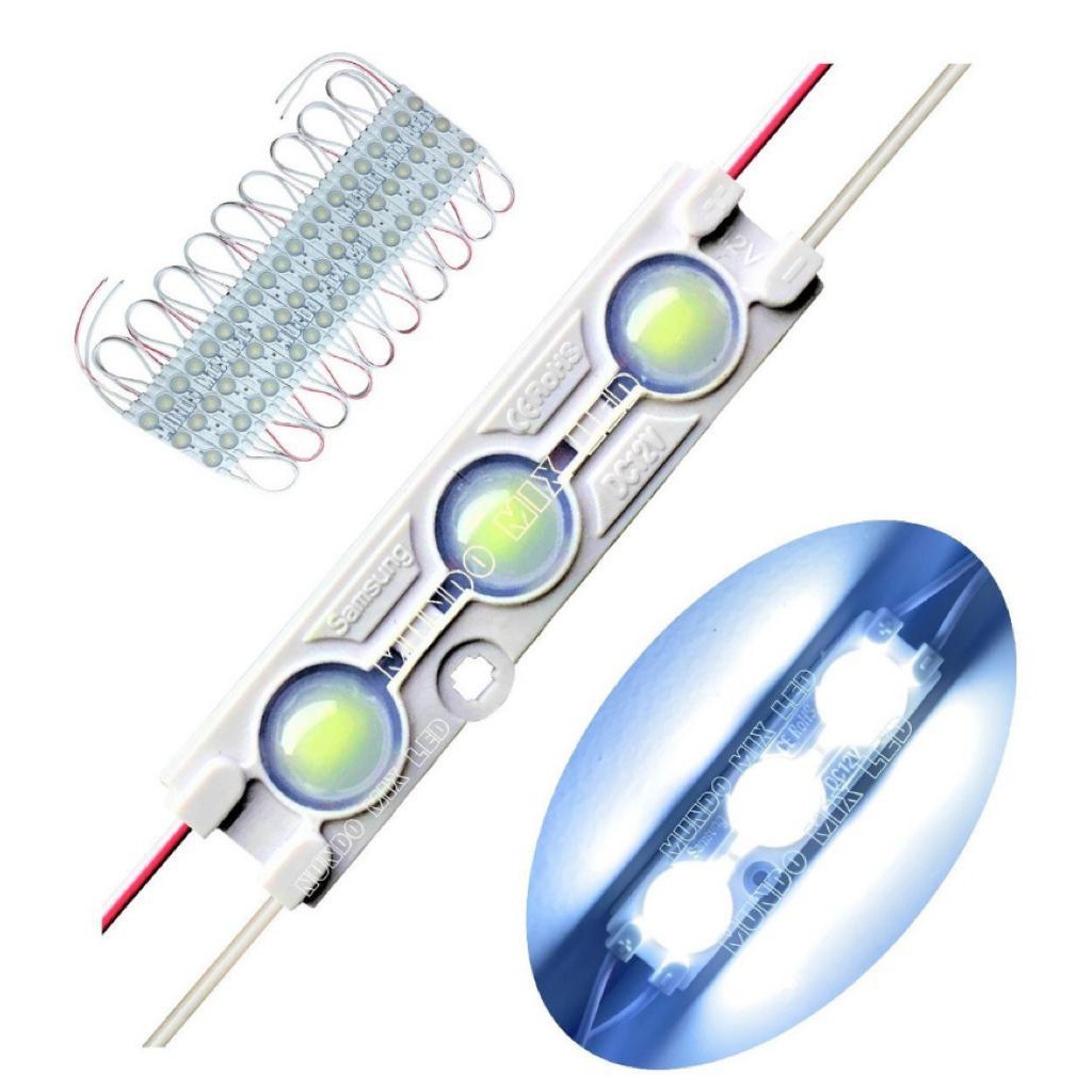 Módulo LED Letra Caixa 3 Leds – 12V IP67 Injetado Alta Qualidade ...